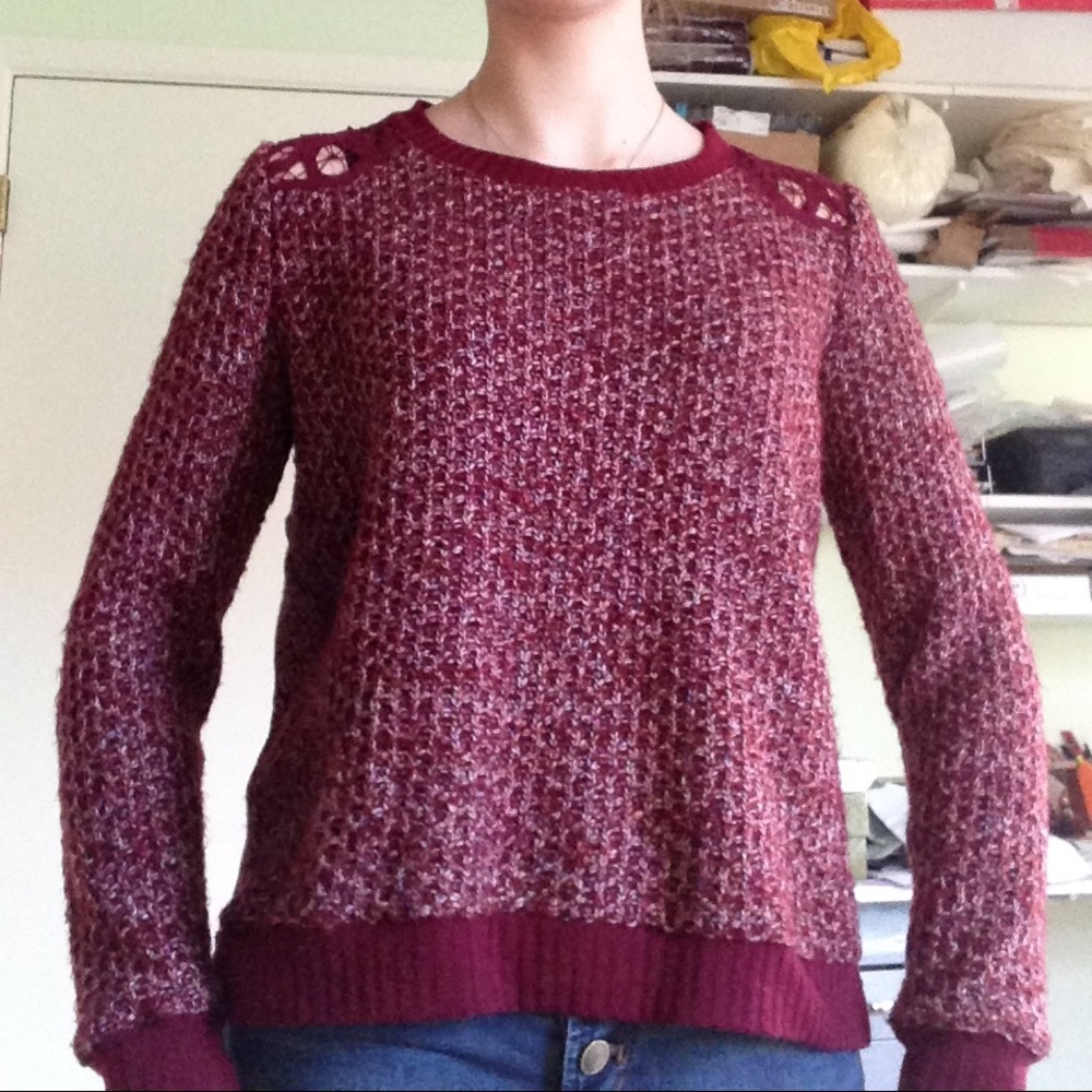 Small Red Miss Me Sweater